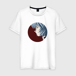 Футболка хлопковая мужская Rei Ayanami EVA, цвет: белый