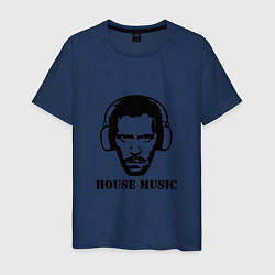 Футболка хлопковая мужская Dr House music, цвет: тёмно-синий