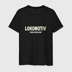 Футболка хлопковая мужская LOKOMOTIV from Moscow, цвет: черный