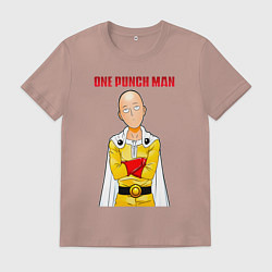 Мужская футболка Сайтама безразличие One Punch-Man