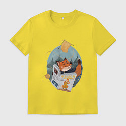 Мужская футболка Лиса-модница