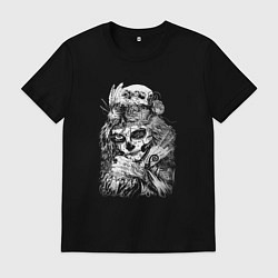 Мужская футболка Череп, розы и тату