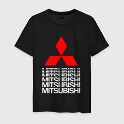 Мужская футболка MITSUBISHI МИЦУБИСИ МИТСУБИСИ МИЦУБИШИ LOGO STYLE