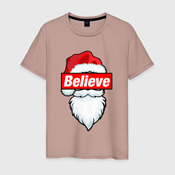 Мужская футболка I Believe In Santa Я Верю В Санту