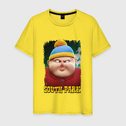 Футболка хлопковая мужская Eric Cartman 3D South Park, цвет: желтый