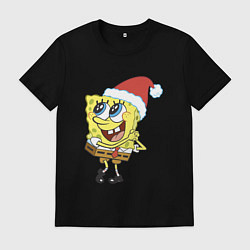 Мужская футболка Рождественский Спанч Боб