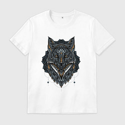 Мужская футболка ЭТНИЧЕСКАЯ ЛИСА, АБСТРАКЦИЯ