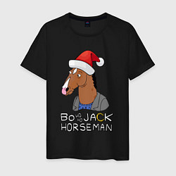 Футболка хлопковая мужская Bo Ho Ho Jack Horseman, цвет: черный