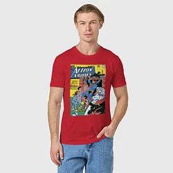 Футболка хлопковая мужская Обложка Action Comics 117, цвет: красный — фото 2
