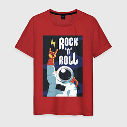 Футболка хлопковая мужская Space Rocknroll, цвет: красный