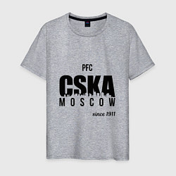 Футболка хлопковая мужская CSKA since 1911, цвет: меланж