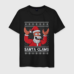 Мужская футболка ЗОЙДБЕРГ КЛАУС, SANTA CLAWS ФУТУРАМА