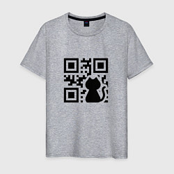 Мужская футболка CAT QR CODE