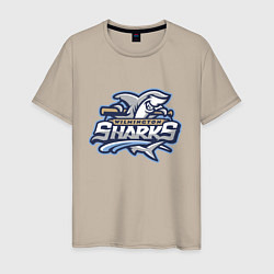 Мужская футболка Wilmington sharks -baseball team