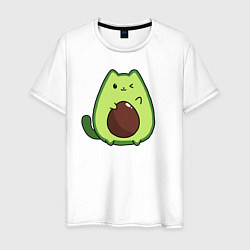 Мужская футболка Avo cat o подмигивает