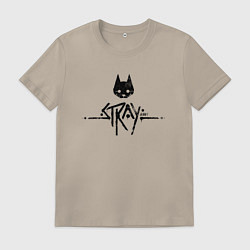 Мужская футболка Stray: Black Logo