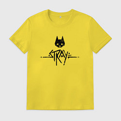 Мужская футболка Stray: Black Logo