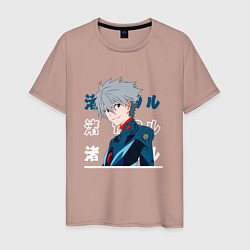 Мужская футболка Евангелион Neon Genesis Evangelion, Kaworu Nagisa