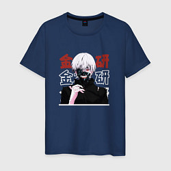 Мужская футболка Токийский гуль Tokyo Ghoul, Ken Kaneki Канеки Кен