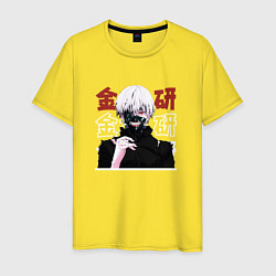 Мужская футболка Токийский гуль Tokyo Ghoul, Ken Kaneki Канеки Кен