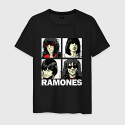 Мужская футболка Ramones, Рамонес Портреты