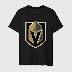 Футболка хлопковая мужская Vegas Golden Knights , Вегас Голден Найтс, цвет: черный