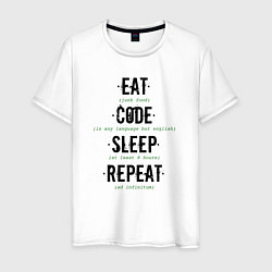 Мужская футболка EAT CODE SLEEP REPEAT