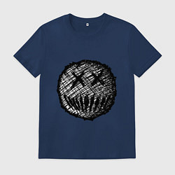 Мужская футболка Жуткая рожица пиксельная