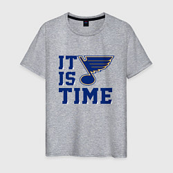 Мужская футболка It is St Louis Blues time Сент Луис Блюз