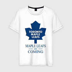 Футболка хлопковая мужская Toronto Maple Leafs are coming Торонто Мейпл Лифс, цвет: белый