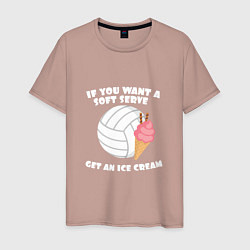 Мужская футболка Ice Cream Volleyball