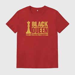Мужская футболка Чёрная Королева самая сильная фигура в игре