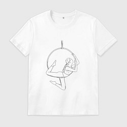 Мужская футболка Воздушная гимнастика с обручем