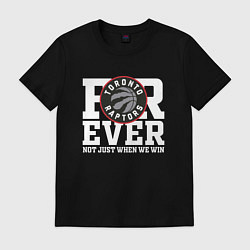 Футболка хлопковая мужская Toronto Raptors FOREVER NOT JUST WHEN WE WIN, цвет: черный