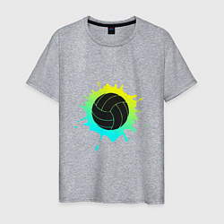 Футболка хлопковая мужская Green Ball, цвет: меланж