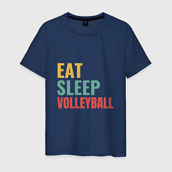 Мужская футболка Eat - Sleep - Volleyball