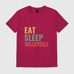 Мужская футболка Eat - Sleep - Volleyball