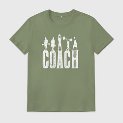 Мужская футболка Пауэрлифтинг тренер