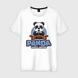 Мужская футболка Panda Happy driver