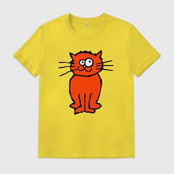 Мужская футболка Забаный красный кот