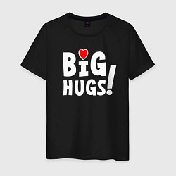 Мужская футболка Big hugs! Крепкие объятия!