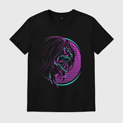 Мужская футболка Кричащий Эрен атака титанов