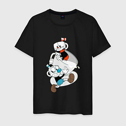 Мужская футболка Чашки Cuphead