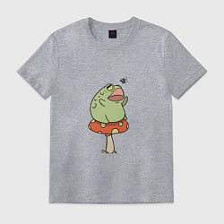 Мужская футболка ЛЯГУШКА НА МУХОМОРЕ