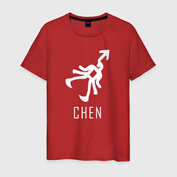 Футболка хлопковая мужская Exo CHEN, цвет: красный