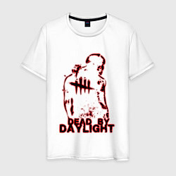 Футболка хлопковая мужская Dead by Daylight dbd, цвет: белый