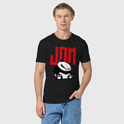 Футболка хлопковая мужская JDM Panda Japan Симпатяга, цвет: черный — фото 2