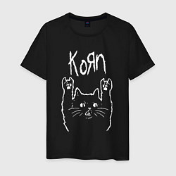 Мужская футболка KORN РОК КОТ