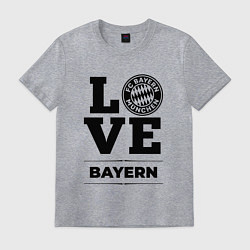 Футболка хлопковая мужская Bayern Love Классика, цвет: меланж