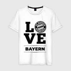 Футболка хлопковая мужская Bayern Love Классика, цвет: белый